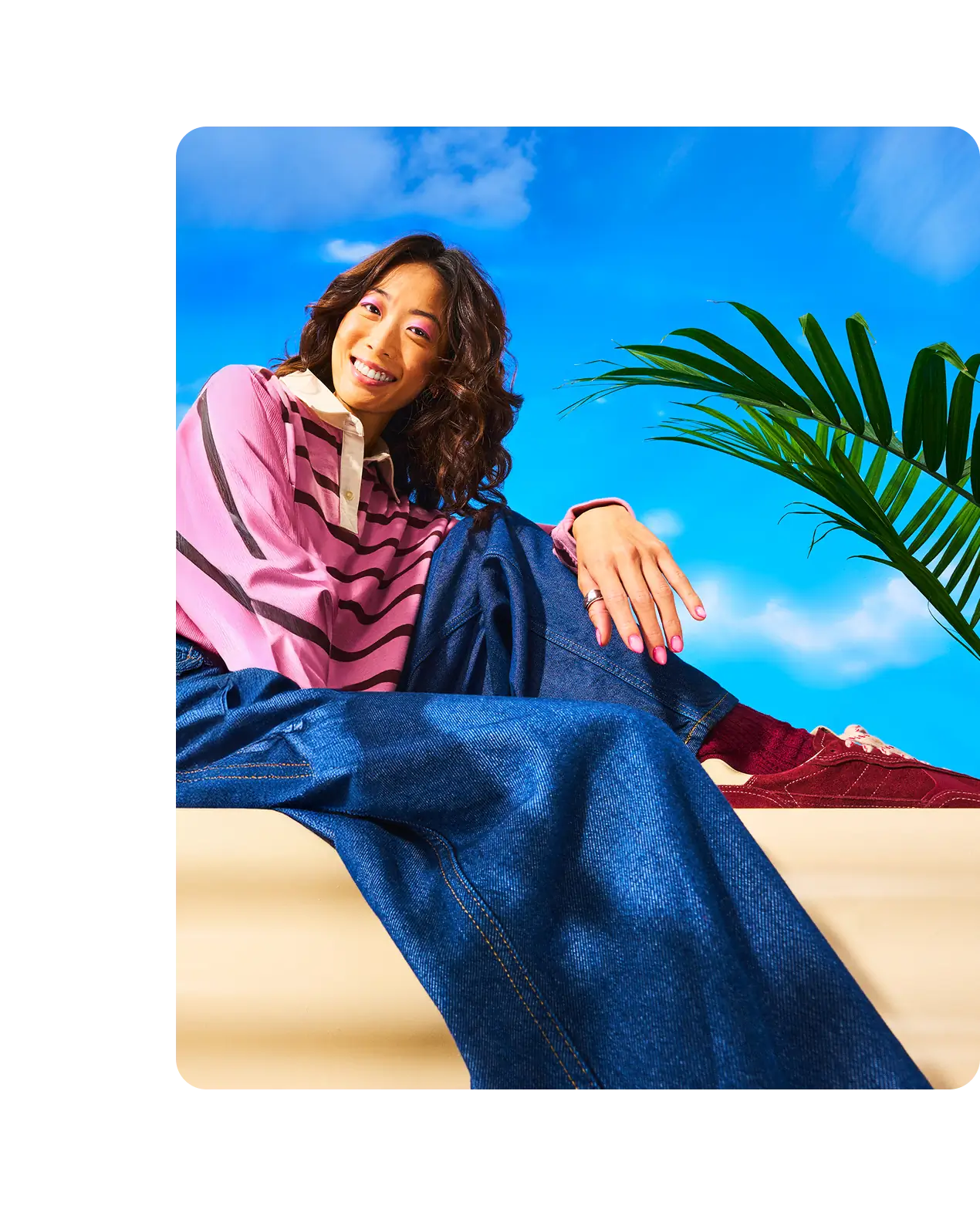 lifestyle image of girl holding soonhari bottle
